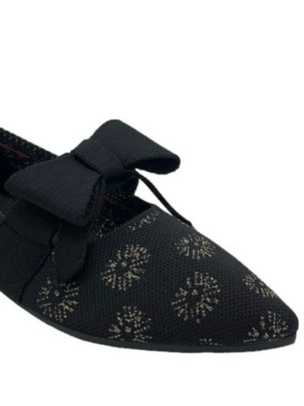 Sketchers Cleo Black Bow Ballet Flats 7 NWOT Tried On